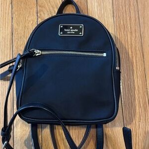Kate Spade mini Black Backpack